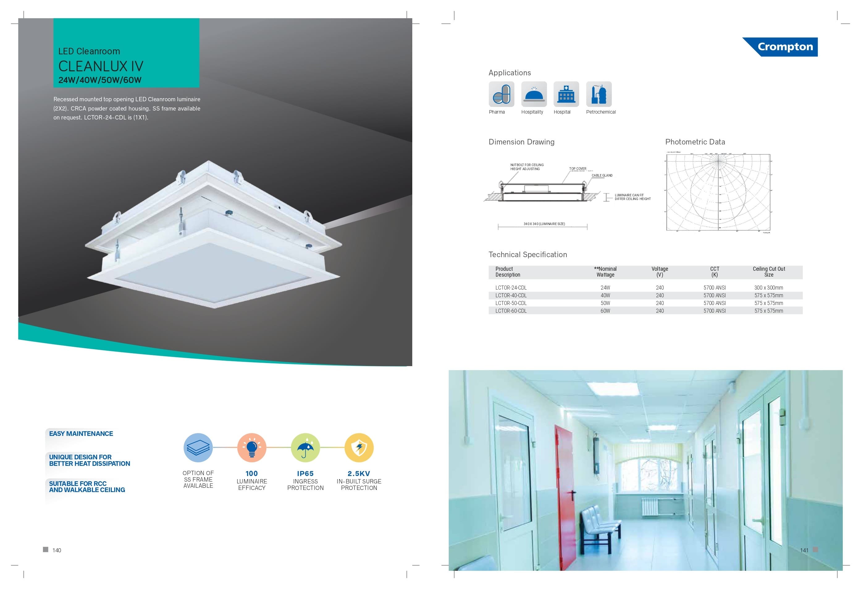 LED Cleanroom Cleanlux IV
